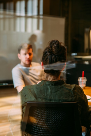 Woman in meeting